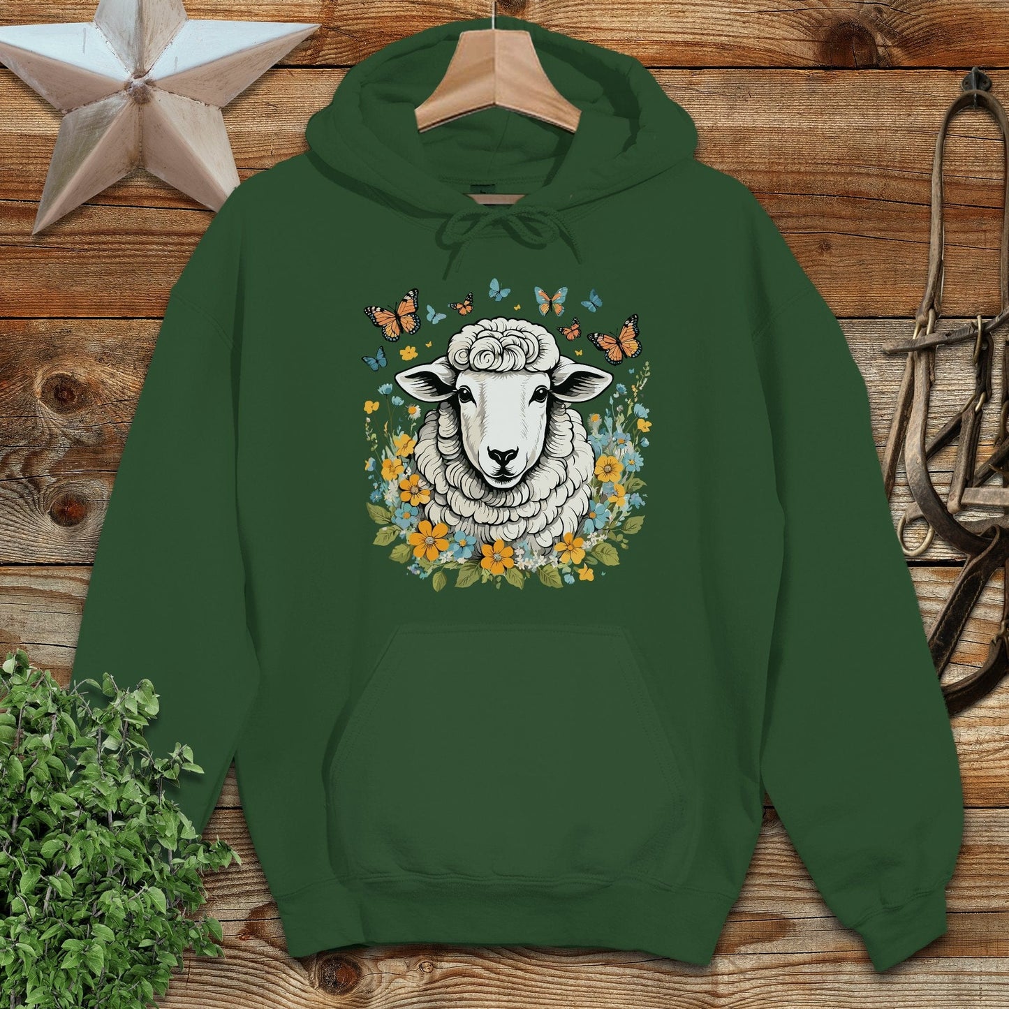 Whimsical Sheep Hoodie