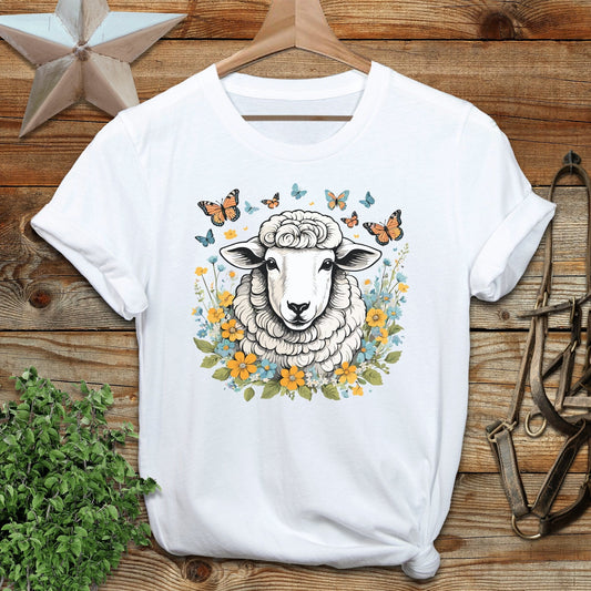 Whimsical Sheep Softstyle Tee