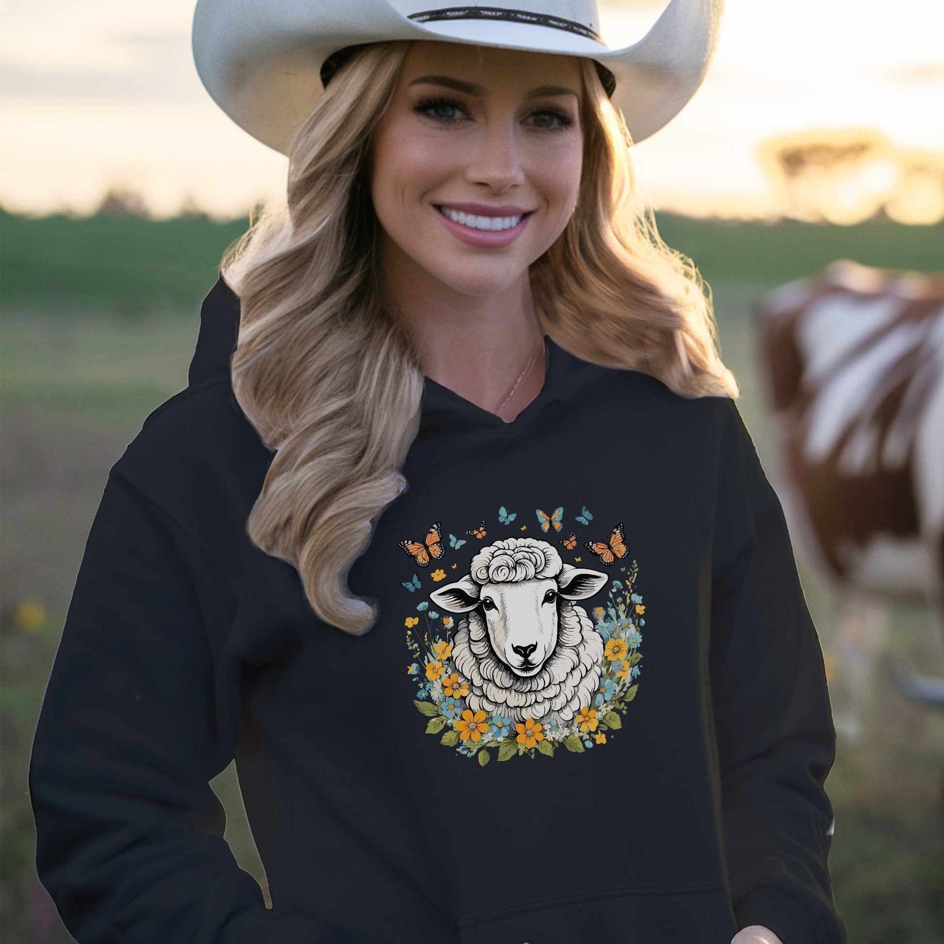 Whimsical Sheep Sweatshirt