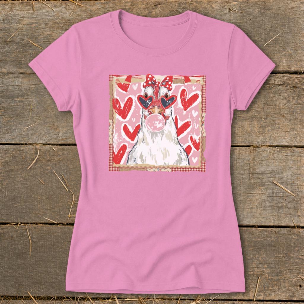 Whimsical Valentine - Chicken Ladies Tee