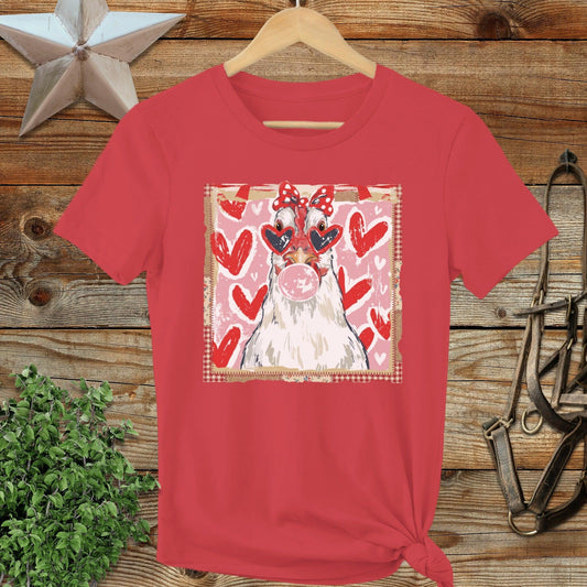 Whimsical Valentine - Chicken Ladies Tee