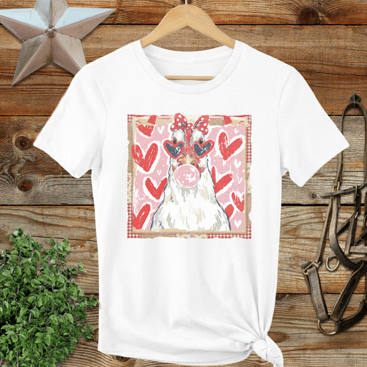 Whimsical Valentine - Chicken Ladies Tee