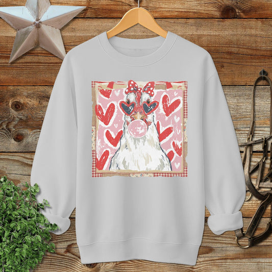 Whimsical Valentine - Chicken Sweatshirt