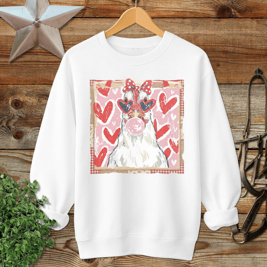 Whimsical Valentine - Chicken Sweatshirt