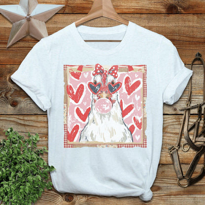 Whimsical Valentine - Chicken T-Shirt