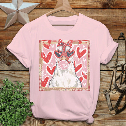Whimsical Valentine - Chicken T-Shirt