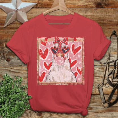 Whimsical Valentine - Chicken T-Shirt