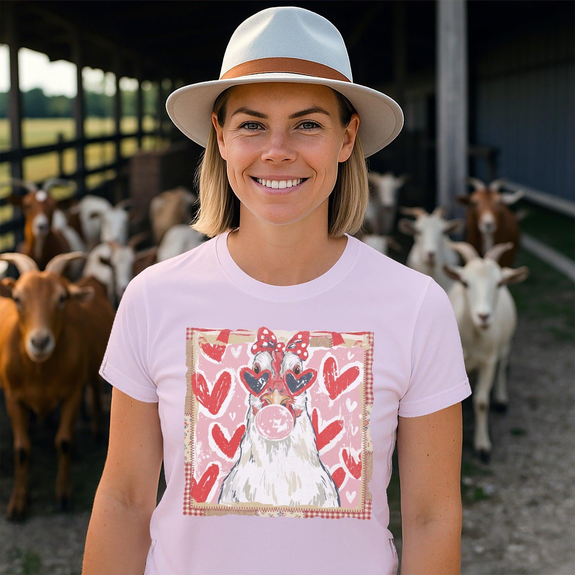 Whimsical Valentine - Chicken T-Shirt