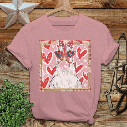 Whimsical Valentine - Chicken T-Shirt