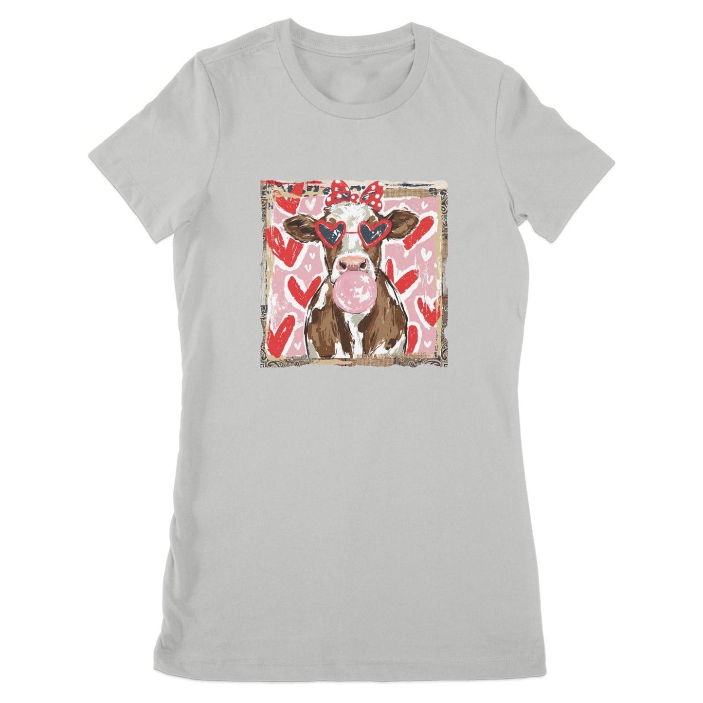 Whimsical Valentine - Cow Ladies Tee (Runs Small) (Copy)