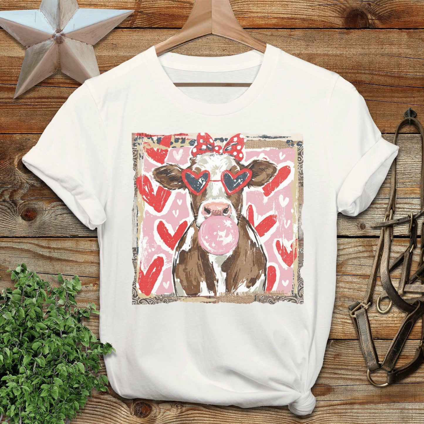 Whimsical Valentine - Cow T-Shirt