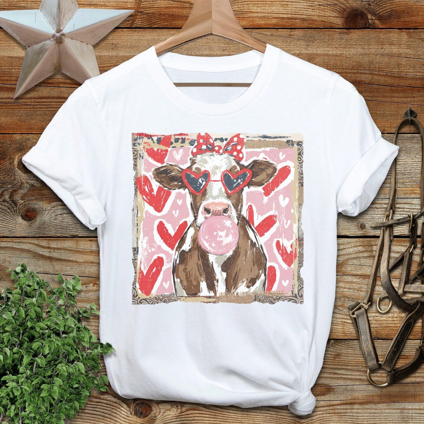 Whimsical Valentine - Cow T-Shirt