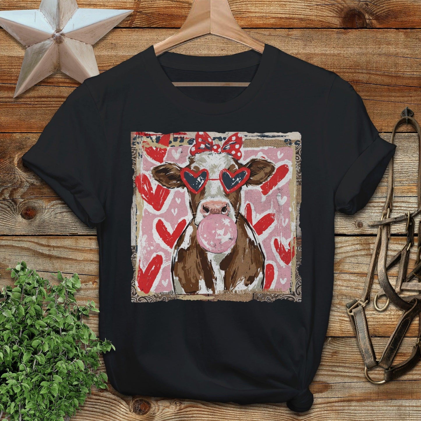 Whimsical Valentine - Cow T-Shirt