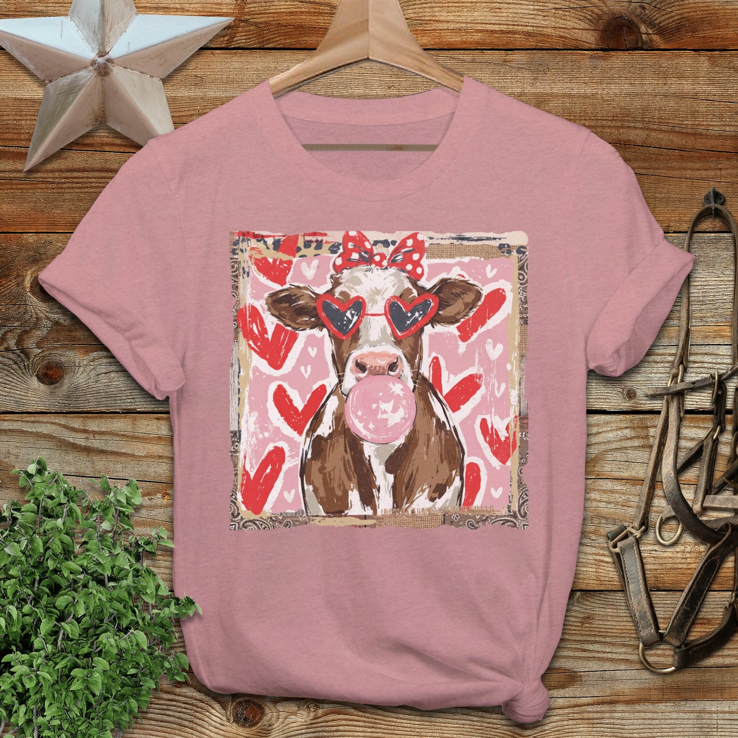 Whimsical Valentine - Cow T-Shirt