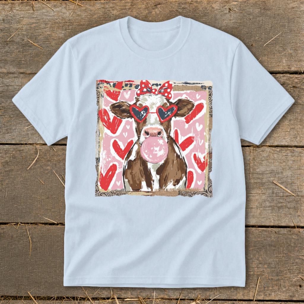 Whimsical Valentine - Cow Youth Tee