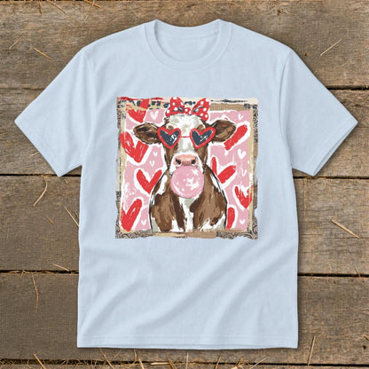 Whimsical Valentine - Cow Youth Tee