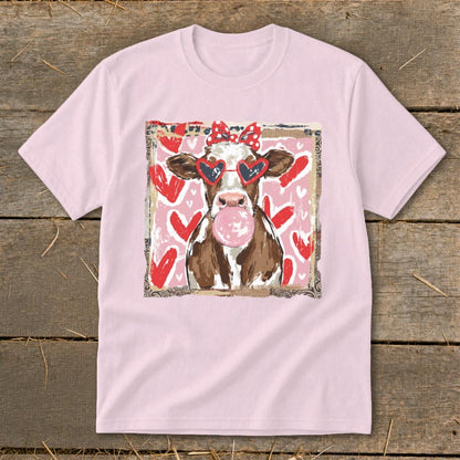 Whimsical Valentine - Cow Youth Tee