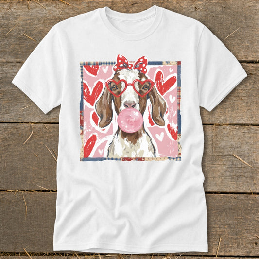 Whimsical Valentine - Floppy Ear Goat Classic Tee