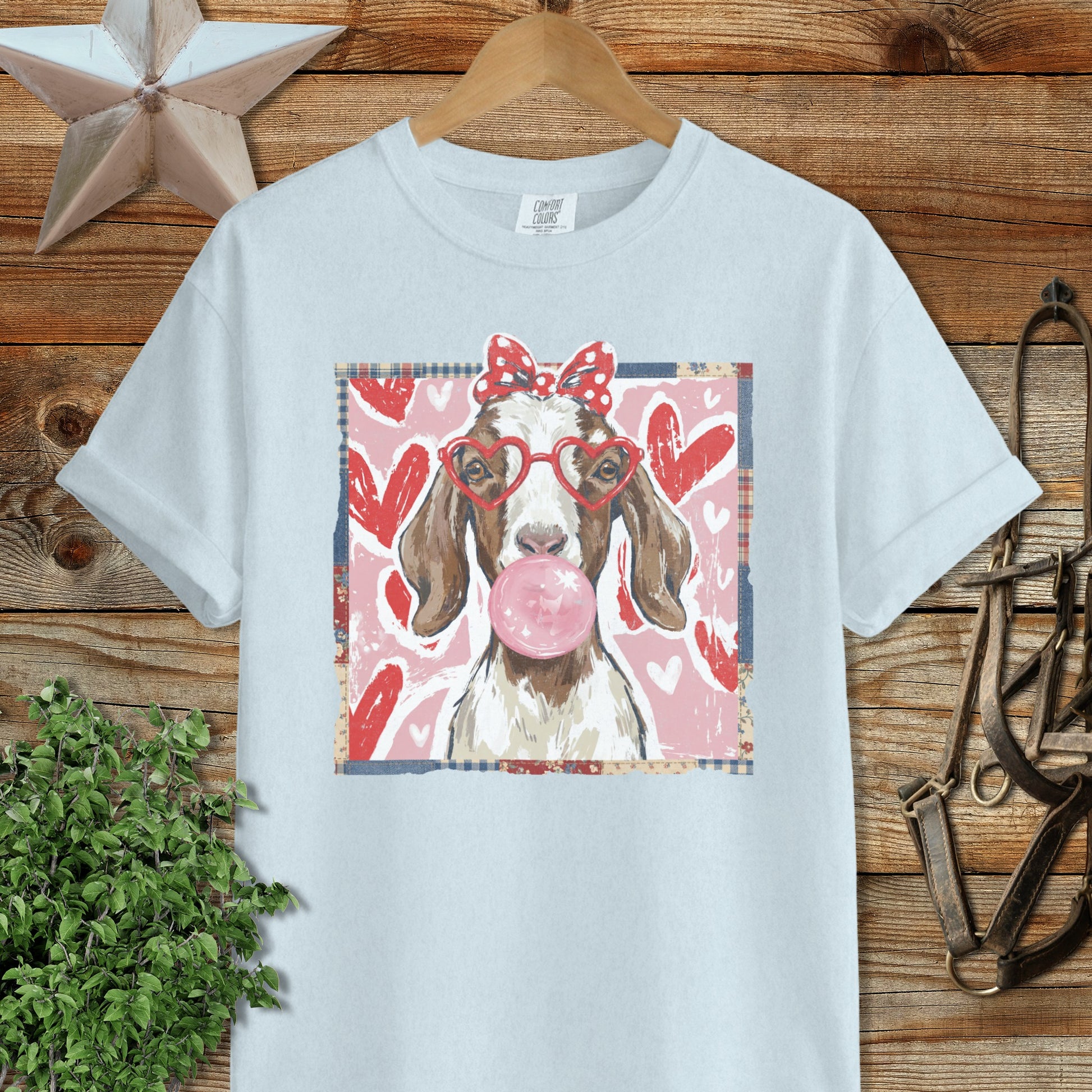 Whimsical Valentine - Floppy Ear Goat Heavyweight Tee