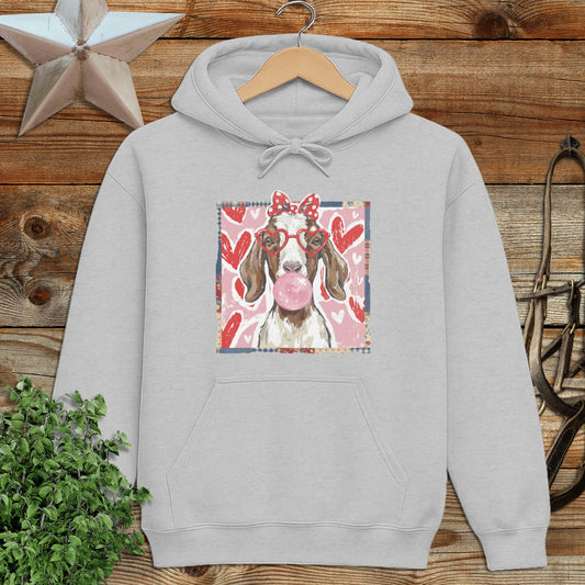 Whimsical Valentine - Floppy Ear Goat Hoodie