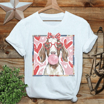 Whimsical Valentine - Floppy Ear Goat Softstyle Tee