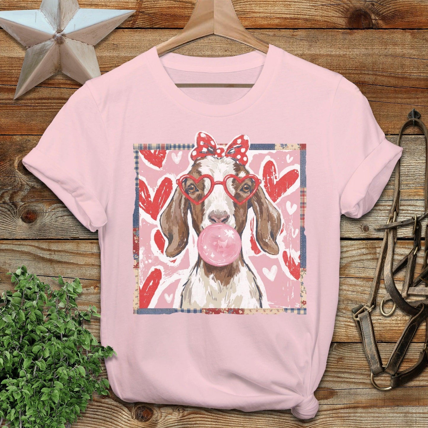 Whimsical Valentine - Floppy Ear Goat T-Shirt