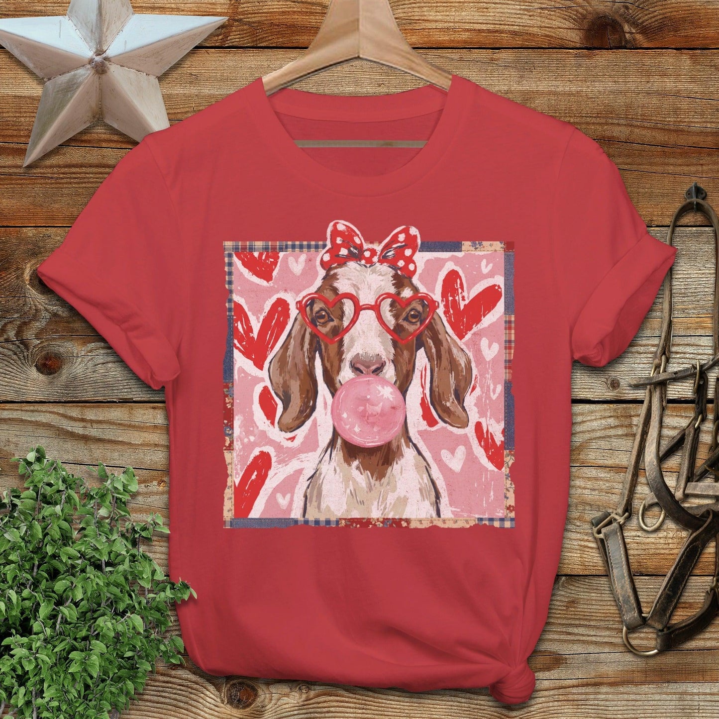 Whimsical Valentine - Floppy Ear Goat T-Shirt