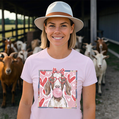 Whimsical Valentine - Floppy Ear Goat T-Shirt