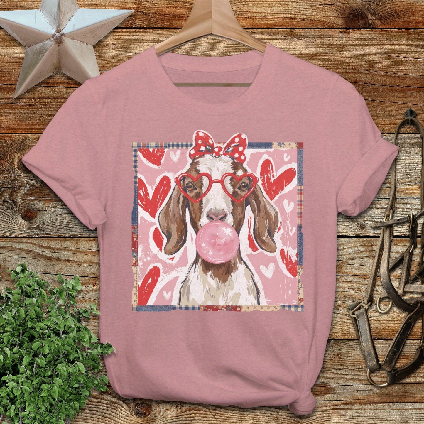 Whimsical Valentine - Floppy Ear Goat T-Shirt