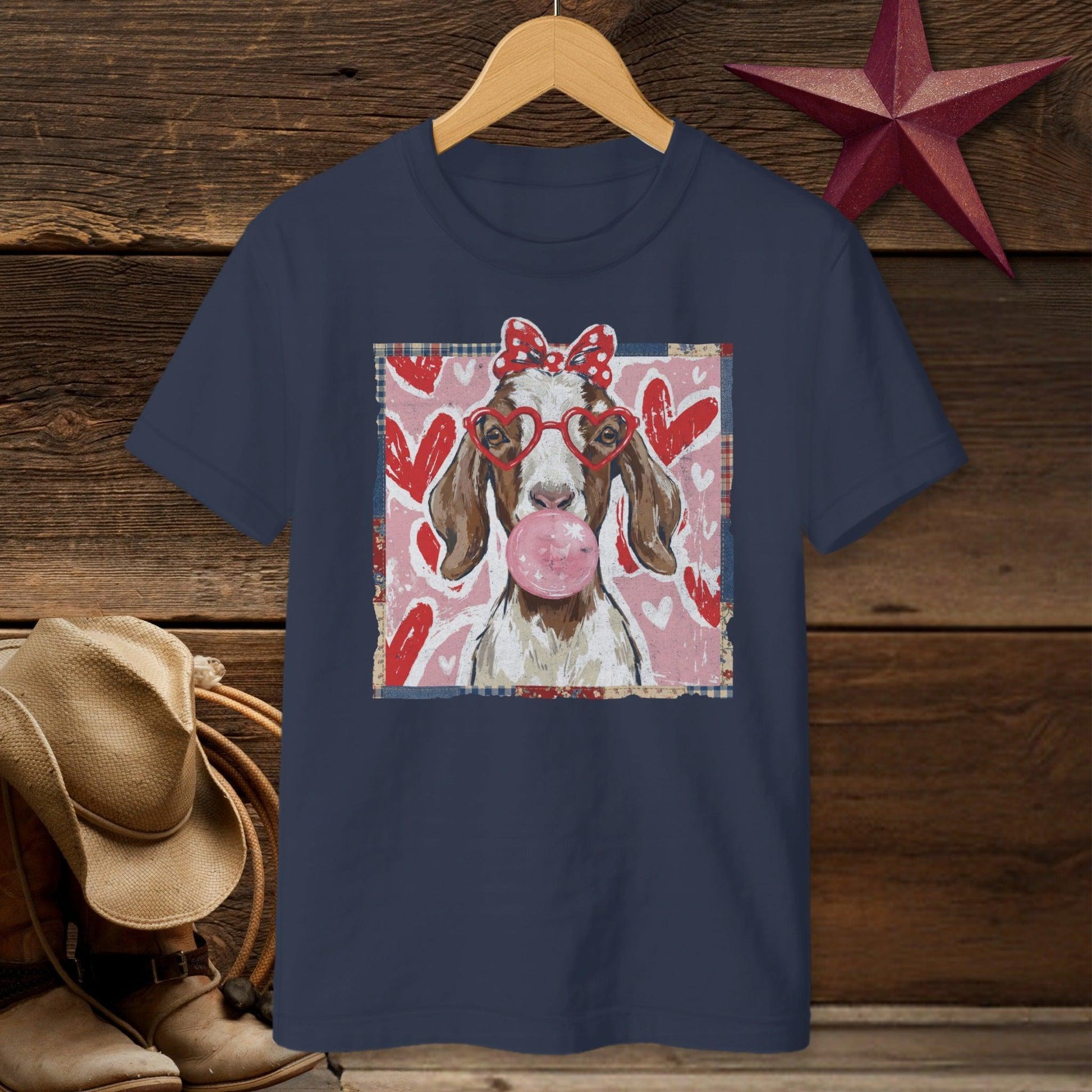 Whimsical Valentine - Floppy Ear Goat T-shirt (Youth)