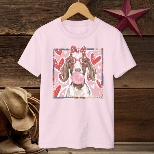 Whimsical Valentine - Floppy Ear Goat T-shirt (Youth)