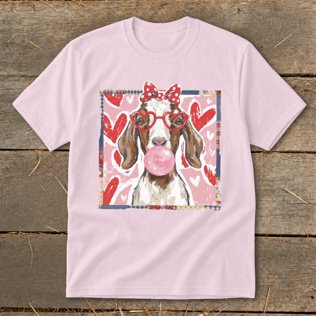 Whimsical Valentine - Floppy Ear Goat Youth Tee