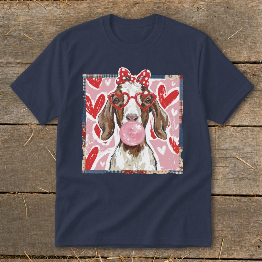 Whimsical Valentine - Floppy Ear Goat Youth Tee