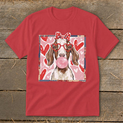 Whimsical Valentine - Floppy Ear Goat Youth Tee