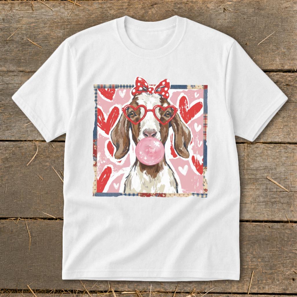 Whimsical Valentine - Floppy Ear Goat Youth Tee