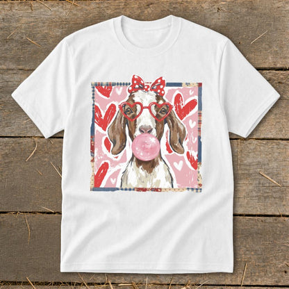 Whimsical Valentine - Floppy Ear Goat Youth Tee