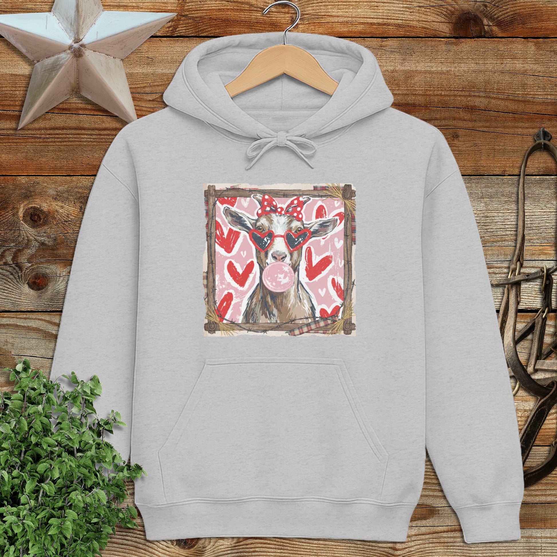 Whimsical Valentine - Goat Hoodie