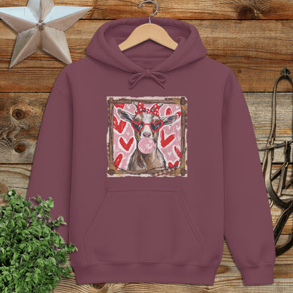 Whimsical Valentine - Goat Hoodie