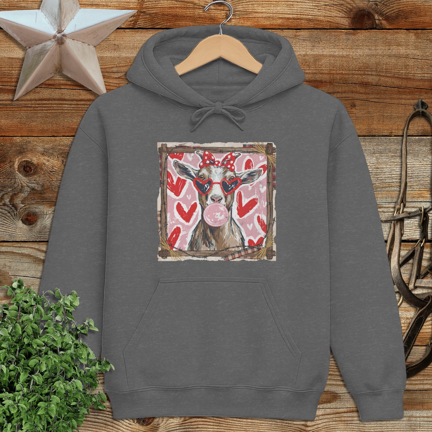 Whimsical Valentine - Goat Hoodie
