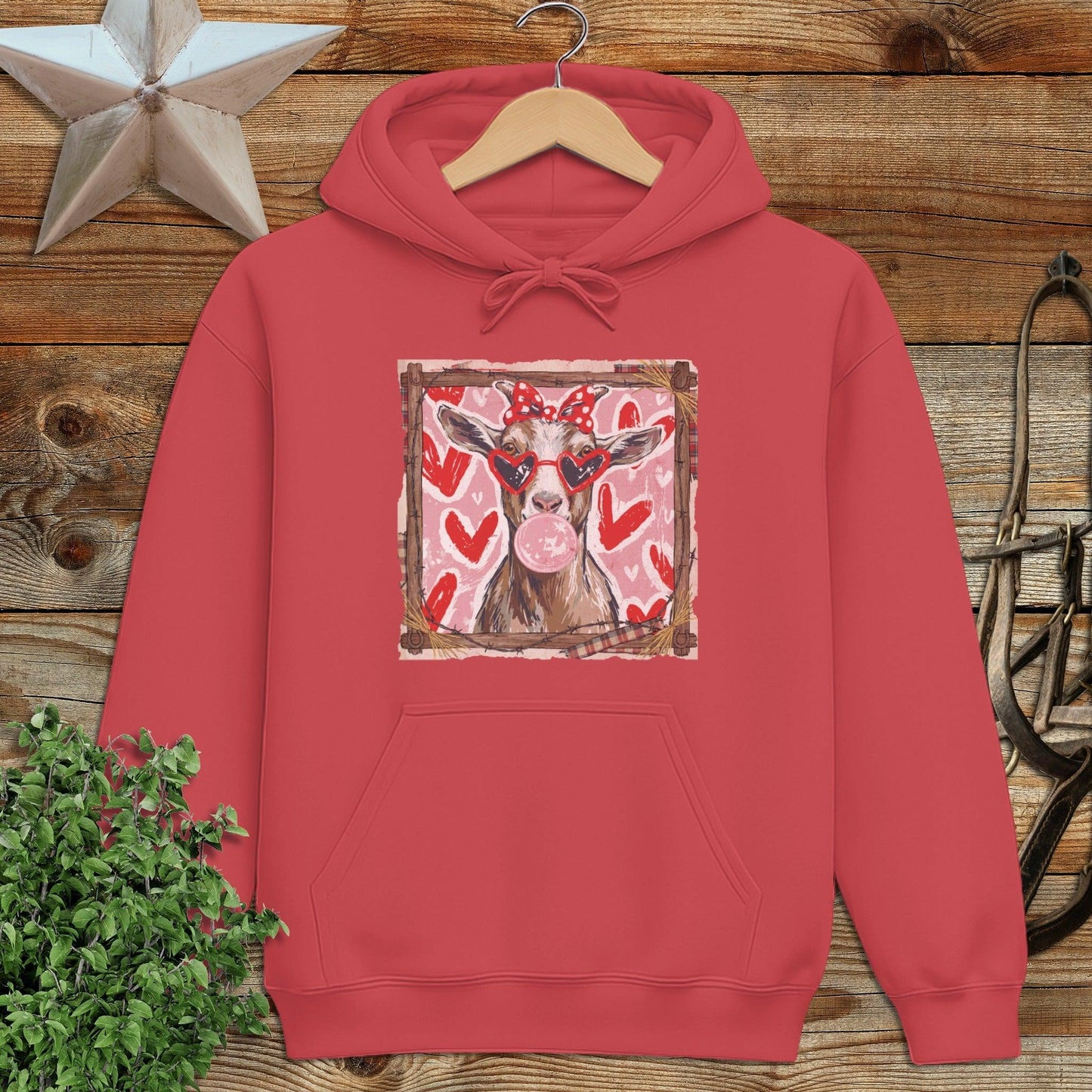 Whimsical Valentine - Goat Hoodie