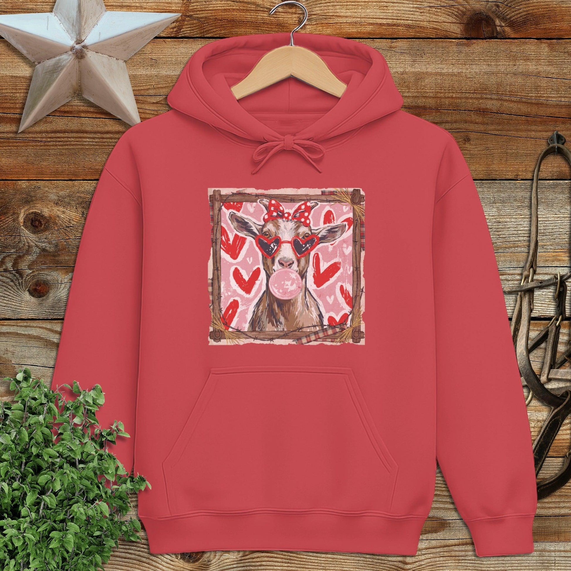 Whimsical Valentine - Goat Hoodie