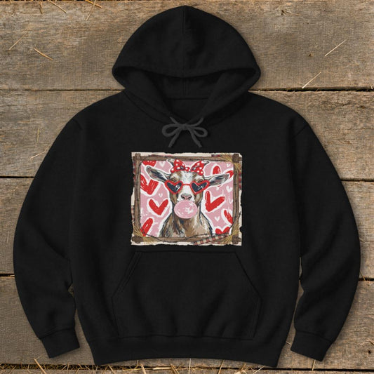 Whimsical Valentine - Goat Hoodie