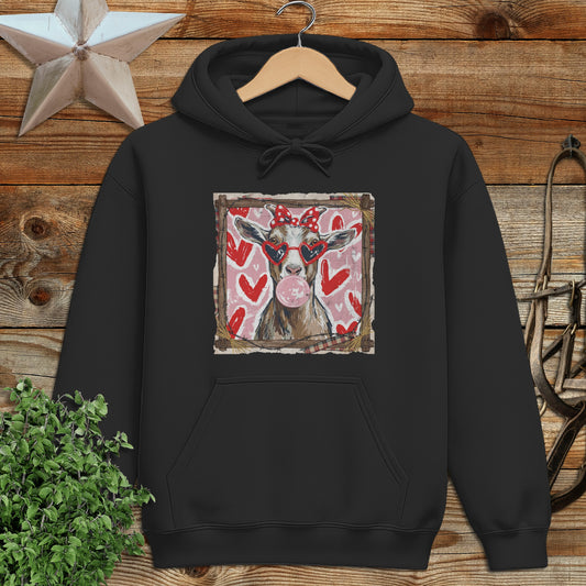 Whimsical Valentine - Goat Hoodie