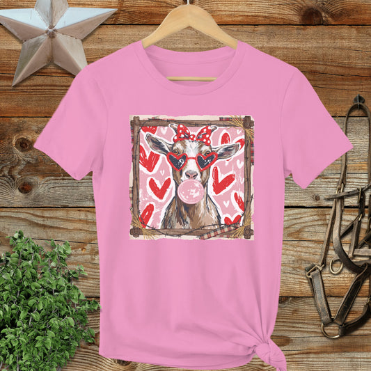 Whimsical Valentine - Goat Ladies Tee