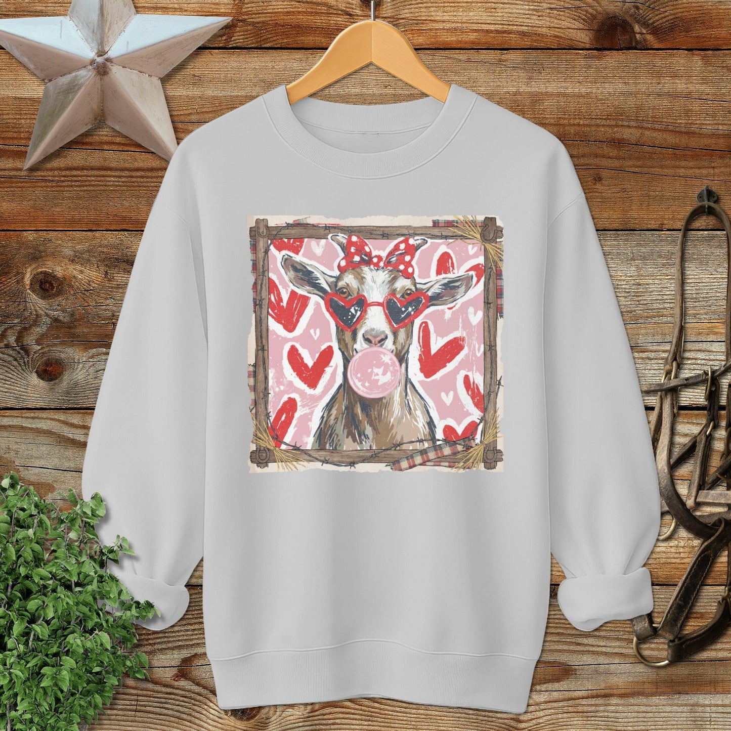 Whimsical Valentine - Goat Sweatshirt