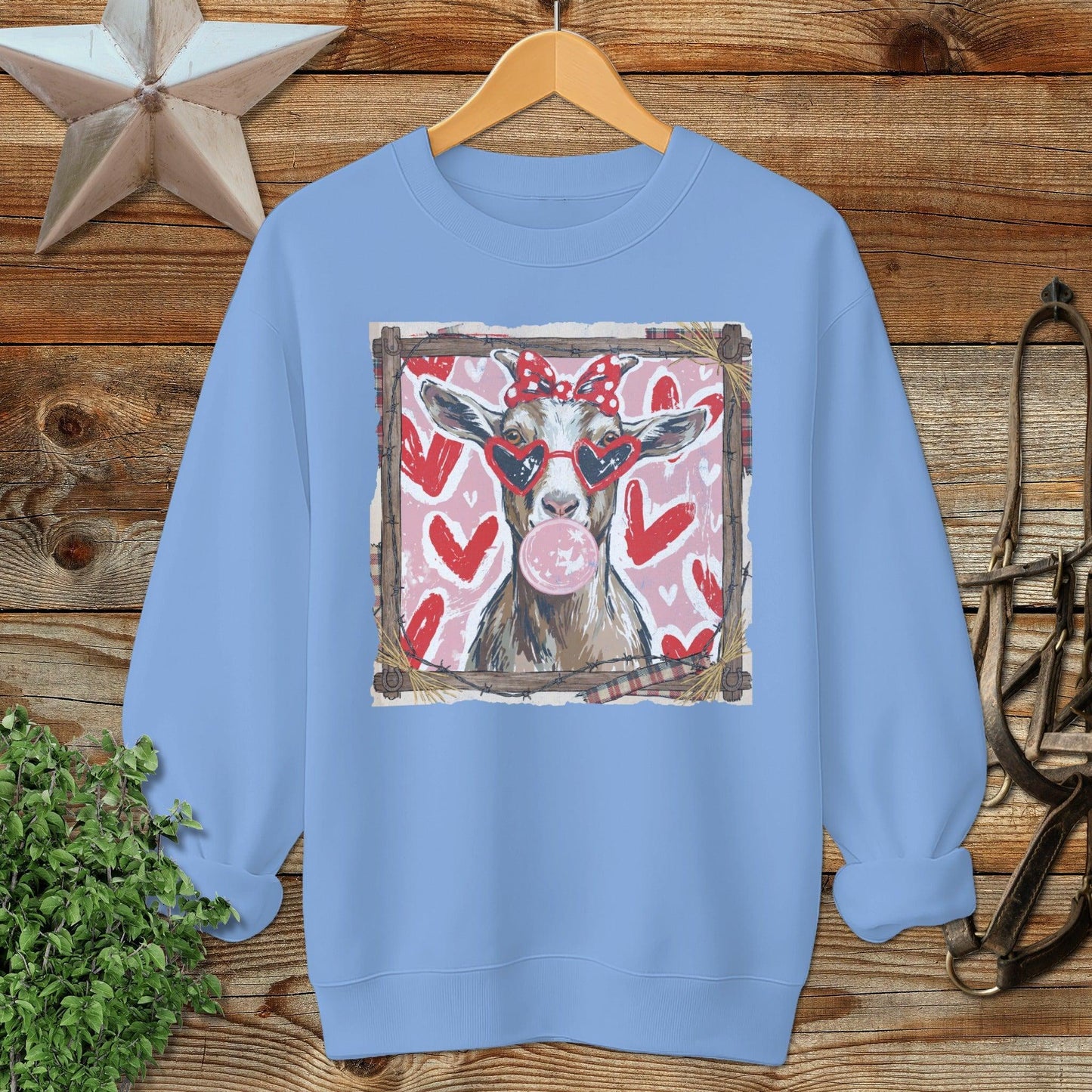Whimsical Valentine - Goat Sweatshirt