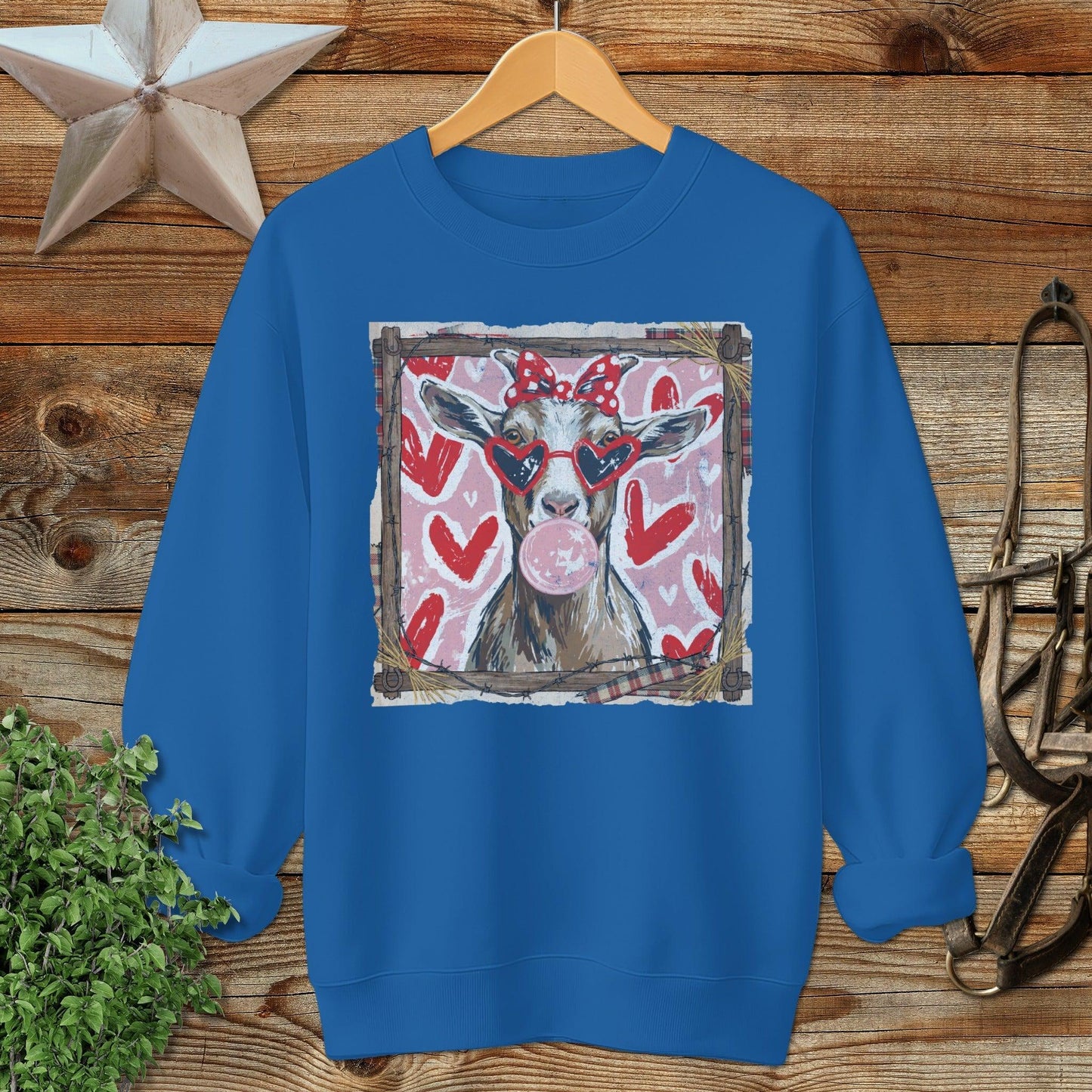 Whimsical Valentine - Goat Sweatshirt