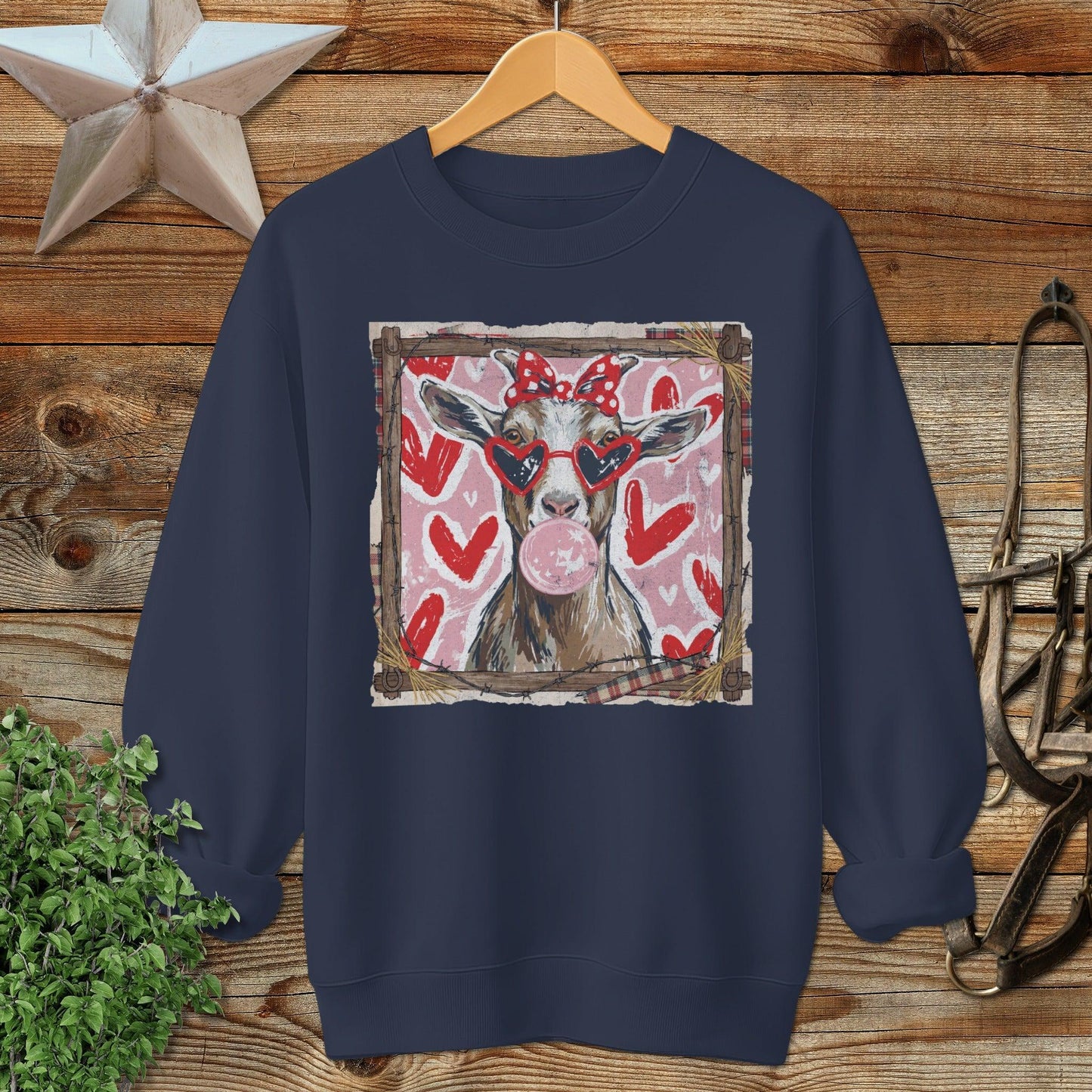 Whimsical Valentine - Goat Sweatshirt
