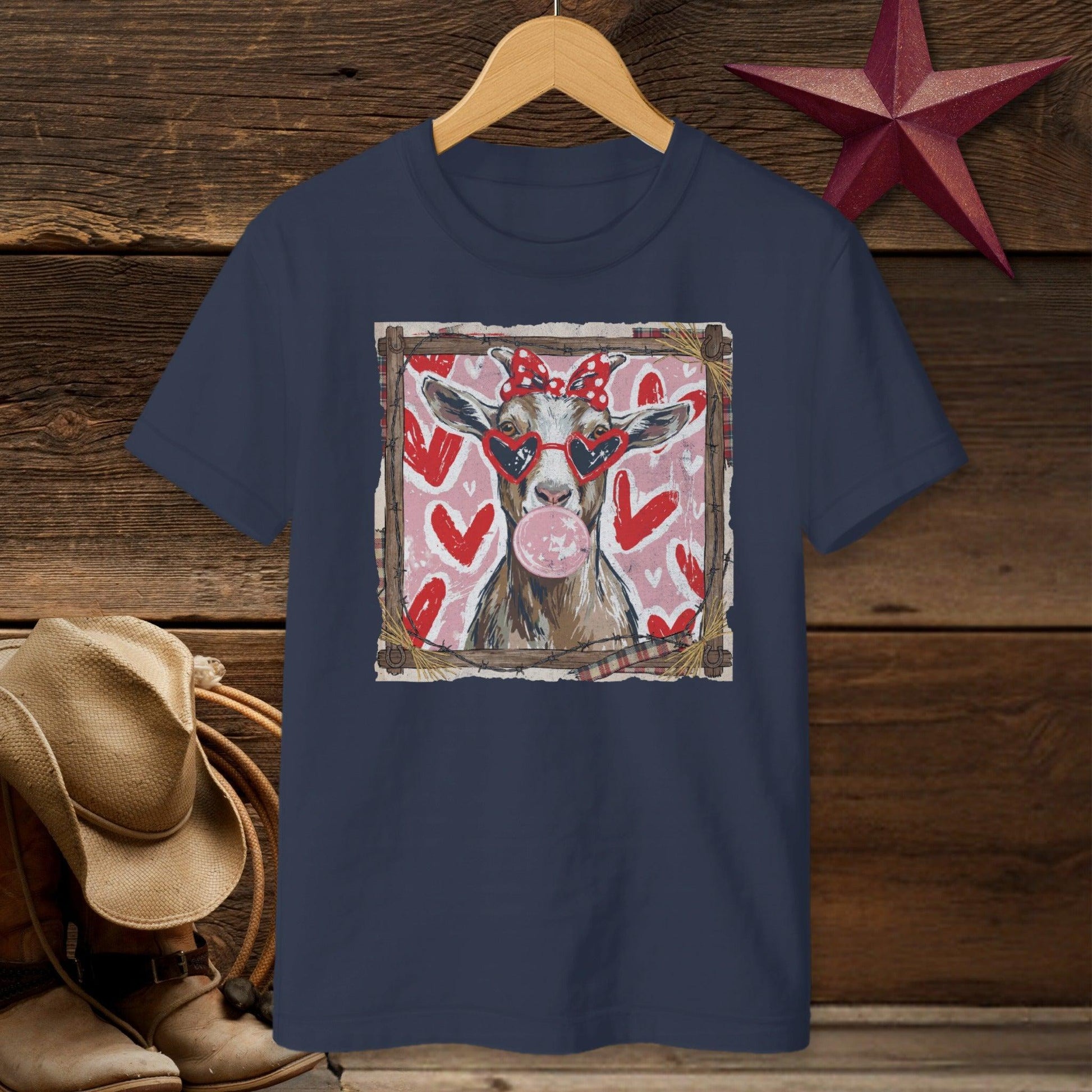 Whimsical Valentine - Goat T-shirt (Youth)