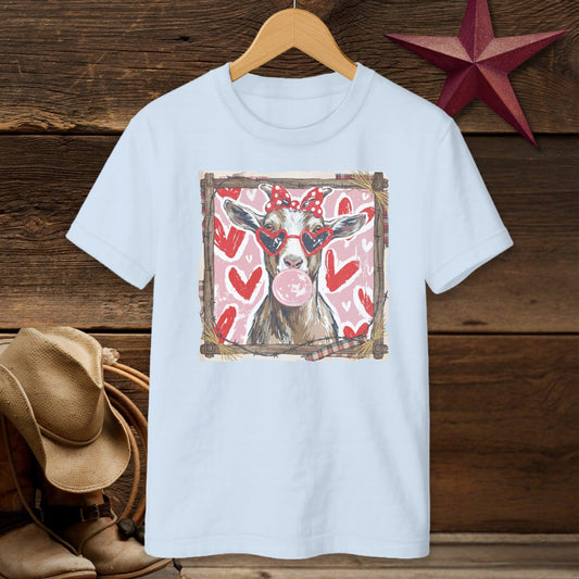 Whimsical Valentine - Goat T-shirt (Youth)